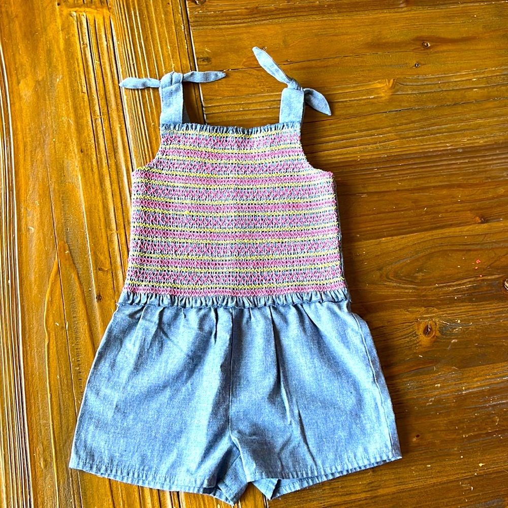 Design History Smocked Romper 3T